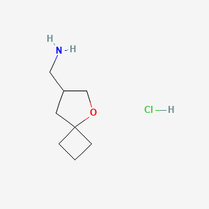 5-Oxaspiro[3.4]octan-7-ylmethanamine;hydrochloride