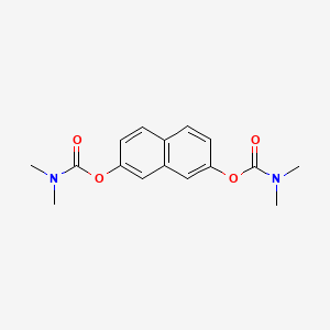 molecular formula C16H18N2O4 B2460120 7-[(dimethylcarbamoyl)oxy]naphthalen-2-yl N,N-dimethylcarbamate CAS No. 526190-48-7