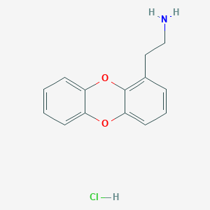 2-Dibenzo-p-dioxin-1-ylethanamine;hydrochloride