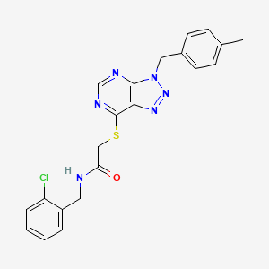 N-(2-chlorobenzyl)-2-((3-(4-methylbenzyl)-3H-[1,2,3]triazolo[4,5-d]pyrimidin-7-yl)thio)acetamide