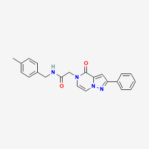 molecular formula C22H20N4O2 B2460129 N-(4-methylbenzyl)-2-(4-oxo-2-phenylpyrazolo[1,5-a]pyrazin-5(4H)-yl)acetamide CAS No. 941920-52-1