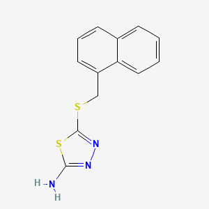 5-[(1-Naphthylmethyl)thio]-1,3,4-thiadiazol-2-amine