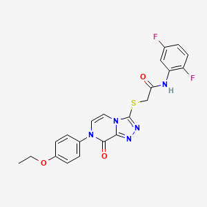 N-(2,5-difluorophenyl)-2-((7-(4-ethoxyphenyl)-8-oxo-7,8-dihydro-[1,2,4]triazolo[4,3-a]pyrazin-3-yl)thio)acetamide