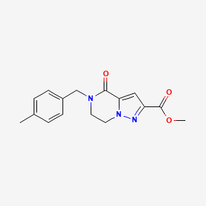 Methyl 5-(4-methylbenzyl)-4-oxo-4,5,6,7-tetrahydropyrazolo[1,5-a]pyrazine-2-carboxylate