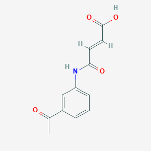 molecular formula C12H11NO4 B2460153 (2E)-4-[(3-acetylphenyl)amino]-4-oxobut-2-enoic acid CAS No. 95695-48-0