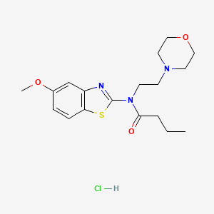 N-(5-methoxybenzo[d]thiazol-2-yl)-N-(2-morpholinoethyl)butyramide hydrochloride