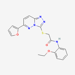 molecular formula C19H17N5O3S B2460177 N-(2-ethoxyphenyl)-2-((6-(furan-2-yl)-[1,2,4]triazolo[4,3-b]pyridazin-3-yl)thio)acetamide CAS No. 894067-08-4