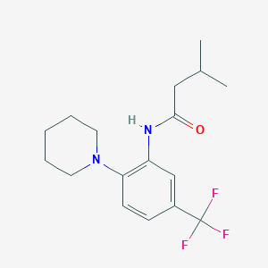 molecular formula C17H23F3N2O B246018 3-methyl-N-[2-piperidin-1-yl-5-(trifluoromethyl)phenyl]butanamide 