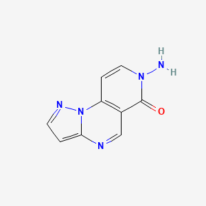 molecular formula C9H7N5O B2460186 7-aminopyrazolo[1,5-a]pyrido[3,4-e]pyrimidin-6(7H)-one CAS No. 180904-95-4