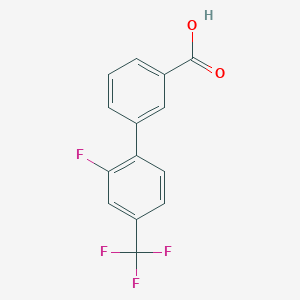 3-[2-Fluoro-4-(trifluoromethyl)phenyl]benzoic acid