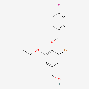 {3-Bromo-5-ethoxy-4-[(4-fluorobenzyl)oxy]phenyl}methanol