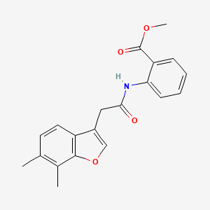 Methyl 2-{[(6,7-dimethyl-1-benzofuran-3-yl)acetyl]amino}benzoate