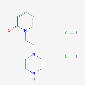 molecular formula C11H19Cl2N3O B2460196 1-[2-(Piperazin-1-yl)ethyl]-1,2-dihydropyridin-2-one dihydrochloride CAS No. 34125-57-0