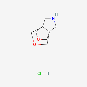 Dihydro-1H,3H,4H-3a,6a-(methanooxymethano)furo[3,4-c]pyrrole hydrochloride