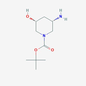 (3S,5R)-3-Amino-5-hydroxy-piperidine-1-carboxylic acid tert-butyl ester