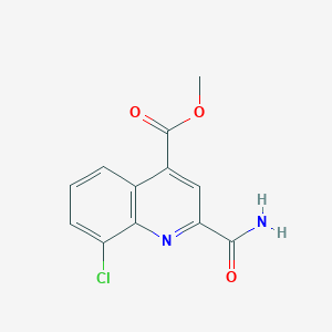 Methyl 2-carbamoyl-8-chloroquinoline-4-carboxylate