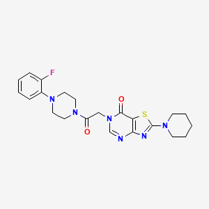 6-(2-(4-(2-fluorophenyl)piperazin-1-yl)-2-oxoethyl)-2-(piperidin-1-yl)thiazolo[4,5-d]pyrimidin-7(6H)-one