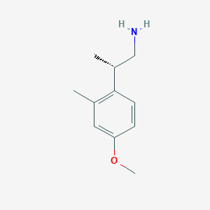 molecular formula C11H17NO B2460253 (2S)-2-(4-Methoxy-2-methylphenyl)propan-1-amine CAS No. 2248183-21-1