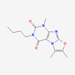 3-butyl-1,6,7-trimethyloxazolo[2,3-f]purine-2,4(1H,3H)-dione