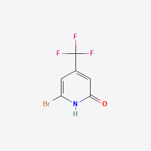 molecular formula C6H3BrF3NO B2460260 6-Bromo-4-(trifluoromethyl)pyridin-2(1H)-one CAS No. 91416-08-9