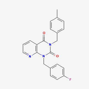 1-(4-fluorobenzyl)-3-(4-methylbenzyl)pyrido[2,3-d]pyrimidine-2,4(1H,3H)-dione