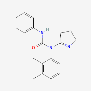 molecular formula C19H21N3O B2460268 1-(3,4-dihydro-2H-pyrrol-5-yl)-1-(2,3-dimethylphenyl)-3-phenylurea CAS No. 915188-07-7