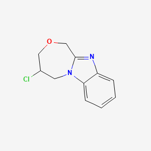 6-Chloro-6,7-dihydro-5H,9H-8-oxa-4b,10-diaza-benzo[a]azulene