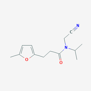 molecular formula C13H18N2O2 B2460276 N-(cyanomethyl)-3-(5-methylfuran-2-yl)-N-(propan-2-yl)propanamide CAS No. 1423802-46-3