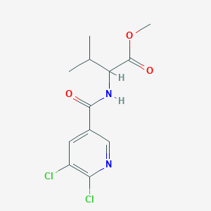 molecular formula C12H14Cl2N2O3 B2460286 Methyl 2-[(5,6-dichloropyridin-3-yl)formamido]-3-methylbutanoate CAS No. 956335-42-5
