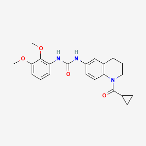 1-(1-(Cyclopropanecarbonyl)-1,2,3,4-tetrahydroquinolin-6-yl)-3-(2,3-dimethoxyphenyl)urea