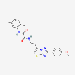 N1-(2,5-dimethylphenyl)-N2-(2-(2-(4-methoxyphenyl)thiazolo[3,2-b][1,2,4]triazol-6-yl)ethyl)oxalamide