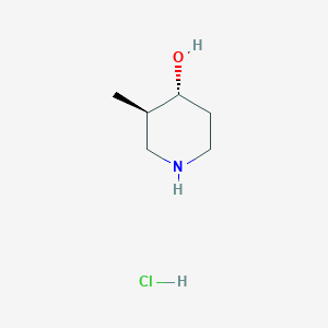 molecular formula C6H14ClNO B2460302 (3R,4R)-rel-3-Methylpiperidin-4-ol-Hydrochlorid CAS No. 955028-91-8