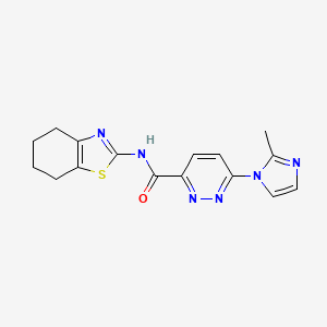 6-(2-methyl-1H-imidazol-1-yl)-N-(4,5,6,7-tetrahydrobenzo[d]thiazol-2-yl)pyridazine-3-carboxamide