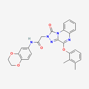 N-(2,3-dihydro-1,4-benzodioxin-6-yl)-2-[4-(2,3-dimethylphenoxy)-1-oxo[1,2,4]triazolo[4,3-a]quinoxalin-2(1H)-yl]acetamide
