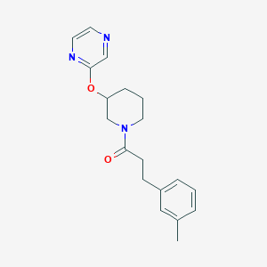 1-(3-(Pyrazin-2-yloxy)piperidin-1-yl)-3-(m-tolyl)propan-1-one