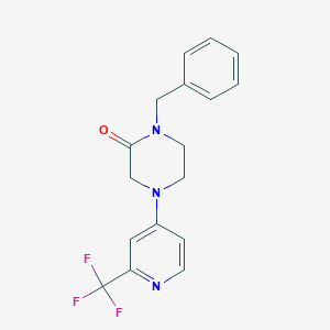 1-Benzyl-4-[2-(trifluoromethyl)pyridin-4-yl]piperazin-2-one