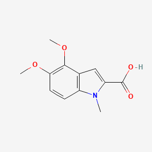 molecular formula C12H13NO4 B2460317 Acide 4,5-diméthoxy-1-méthyl-1H-indole-2-carboxylique CAS No. 858756-82-8