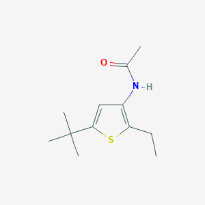 molecular formula C12H19NOS B2460324 N-(5-tert-butyl-2-ethylthiophen-3-yl)acetamide CAS No. 676549-93-2