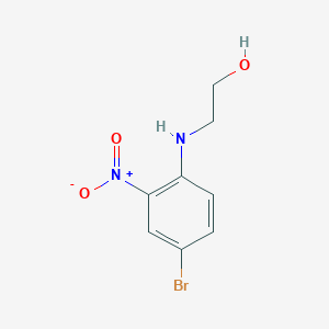 molecular formula C8H9BrN2O3 B2460348 2-((4-Bromo-2-nitrophenyl)amino)ethanol CAS No. 89980-83-6