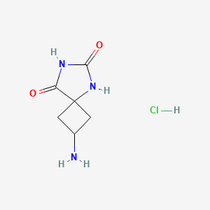 2-Amino-5,7-diazaspiro[3.4]octane-6,8-dione;hydrochloride