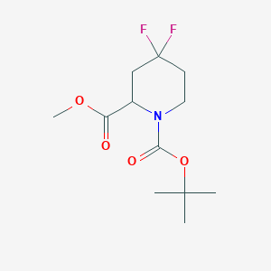 molecular formula C21H25ClN2O3S B2460362 1-Tert-butyl 2-methyl 4,4-difluoropiperidine-1,2-dicarboxylate CAS No. 1255666-28-4