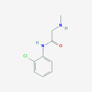 molecular formula C9H11ClN2O B2460374 N-(2-chlorophenyl)-2-(methylamino)acetamide CAS No. 731827-18-2