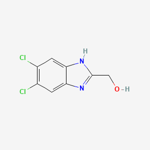 molecular formula C8H6Cl2N2O B2460387 (5,6-dichloro-1H-benzimidazol-2-yl)methanol CAS No. 6478-80-4