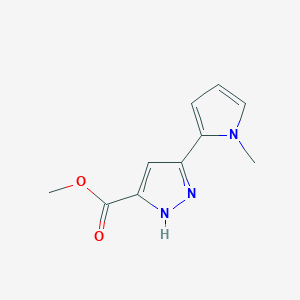 methyl 3-(1-methyl-1H-pyrrol-2-yl)-1H-pyrazole-5-carboxylate