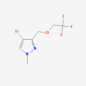 4-bromo-1-methyl-3-[(2,2,2-trifluoroethoxy)methyl]-1H-pyrazole