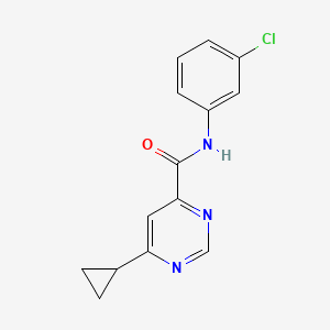 N-(3-Chlorophenyl)-6-cyclopropylpyrimidine-4-carboxamide