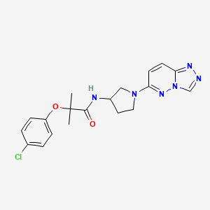 N-(1-([1,2,4]triazolo[4,3-b]pyridazin-6-yl)pyrrolidin-3-yl)-2-(4-chlorophenoxy)-2-methylpropanamide
