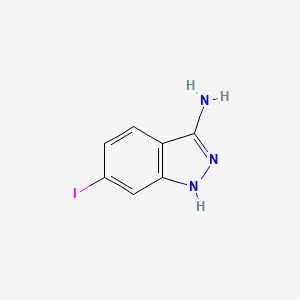 molecular formula C7H6IN3 B2460422 6-Iodo-1H-indazol-3-ylamine CAS No. 1208089-80-8
