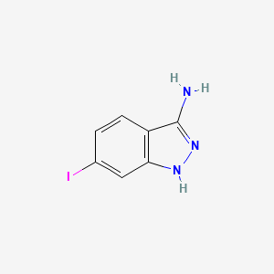 molecular formula C7H6IN3 B2460422 6-ヨード-1H-インダゾール-3-アミン CAS No. 1208089-80-8