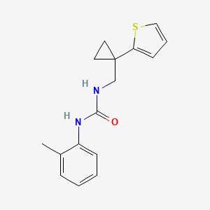 1-((1-(Thiophen-2-yl)cyclopropyl)methyl)-3-(o-tolyl)urea